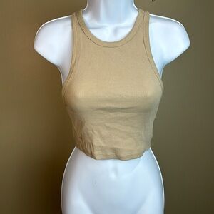Zara ribbed crop tank top